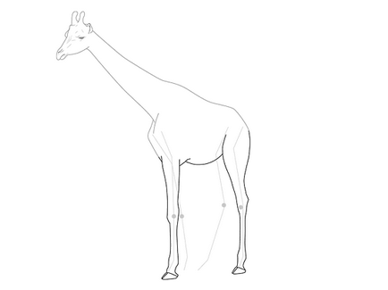 Как да се направи жираф молив на етапи за деца, LS