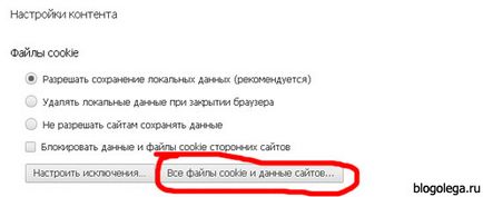 Как да се почисти бисквитките в хром, как да активирате или да ги премахнете, в блога на Олег ugreninova