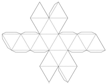 Как да се направи постепенно icosahedron от хартия