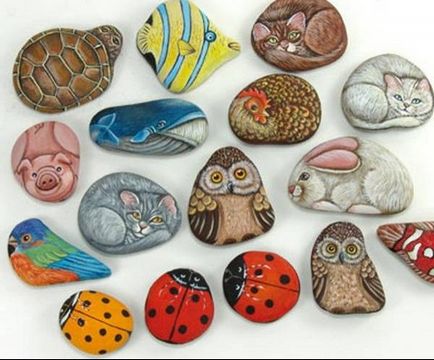 Как да рисувате камъчетата и камъни с акрилни бои