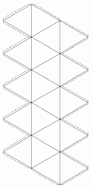 Как да си направим icosahedron от хартия в стъпки 1