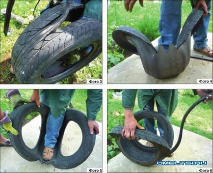 Как да си направим лебед от гума с ръцете си