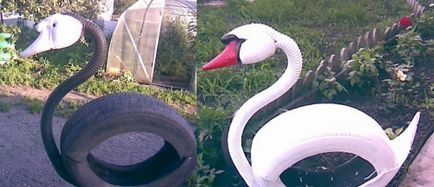 Как да си направим лебед от портал на външни гуми