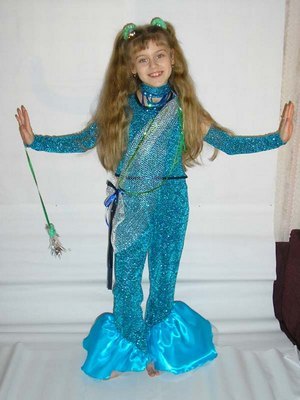 Как да си направим костюм русалка Нова година у дома