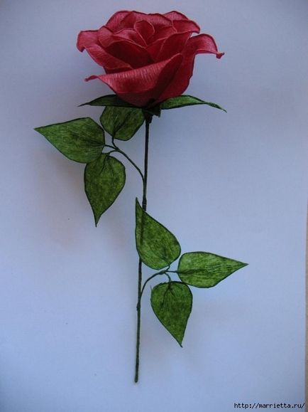 Как да си направите роза от употреба на снимка лента
