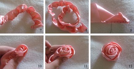 Как се прави роза с ръцете си от панделки