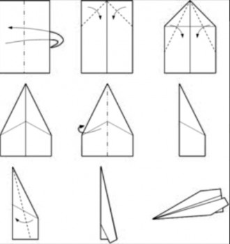 Как да си направим самолет хартия от ръцете му