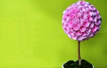 Как да направите своя собствена ръце Topiary на изкуствени цветя