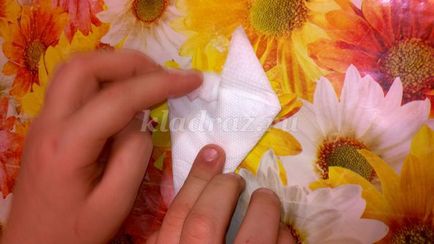 Как да си направим цвете от салфетки с ръцете си в етапа със снимки за начинаещи