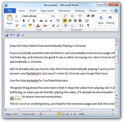 Как да премахна хипервръзка от Microsoft Word документ