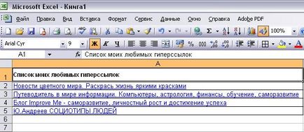 Как да премахнете връзки (хиперлинкове), за да се отличи