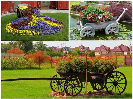 Как да украсят крайградски район с цветя - снимки с описание