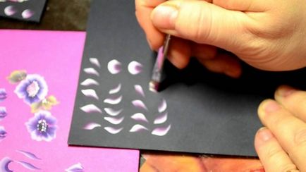 Китайска живопис ноктите основни удари, техника походова, как да се направи една роза