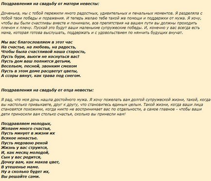 Красиви поздравления за сватбата на дъщеря си в проза