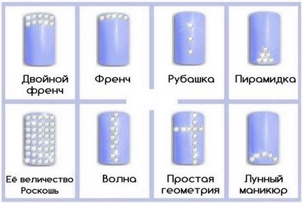 Маникюр с кристали 50 снимки като маникюр с кристали