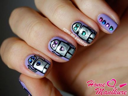 Маникюр с кристали и фото дизайн блестящи нокти