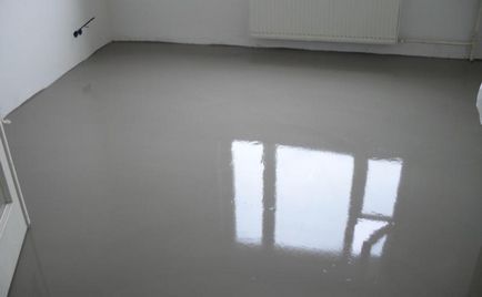 Саморазливни подове в апартамента - на разходите за подготовка и попълване последователност