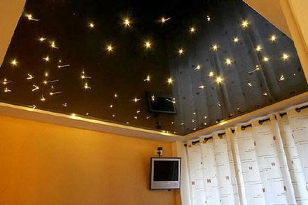 Окачен таван галактика - космическата приказка в дома си - монтаж на окачени тавани в Москва