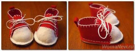 Обувки за кукли със собствените си ръце, научили за шиене