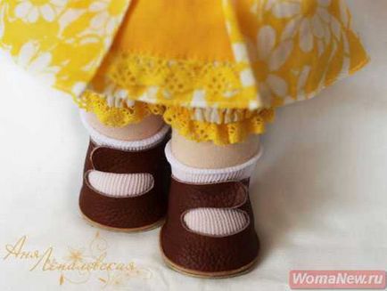 Обувки за кукли със собствените си ръце, научили за шиене