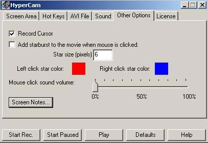Преглед HyperCam - програма за компютърен екран за видео заснемане
