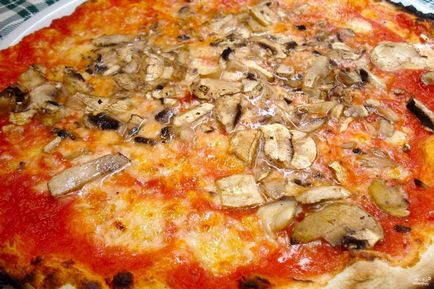 Пица със стъпка гъби домат рецепта по стъпка