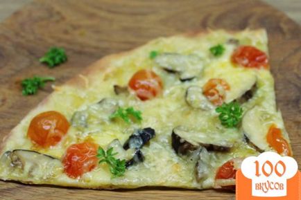 Пица със стъпка гъби домат рецепта по стъпка