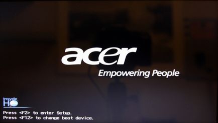 Пълен Windows Възстановяване на 8 на лаптоп Acer