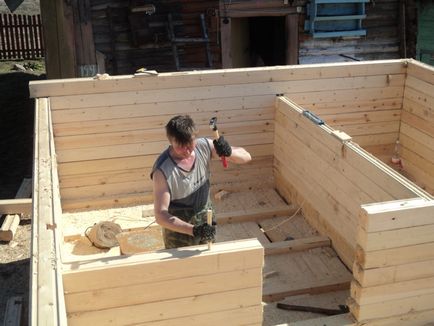 Изграждане на дървена къща с ръцете си