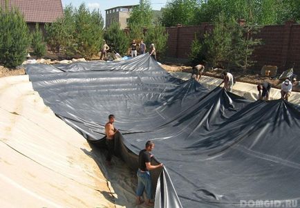 Pond в градината със собствените си ръце