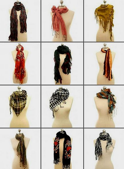 Препоръки модата как да вратовръзка шал женски