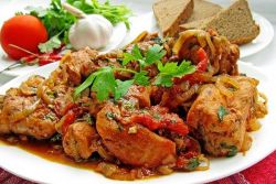 Рецепта chakhokhbili пиле грузински (chakhokhbili) Chakhokhbili Рецепта Пиле в грузински