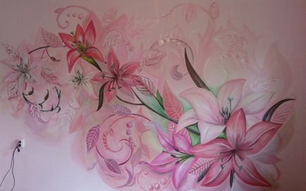 Рисунки по стените с акрилна боя
