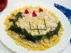 Салата - ананас с пиле - вкусни класически (слоеве) рецепта с гъби и кашкавал (пилешко) Салата - ананас с пиле - вкусни класически (слоеве) рецепта с гъби и кашкавал