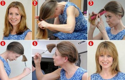 Направете разрез с себе си къса коса - как да направите себе си косата (снимки и видео)