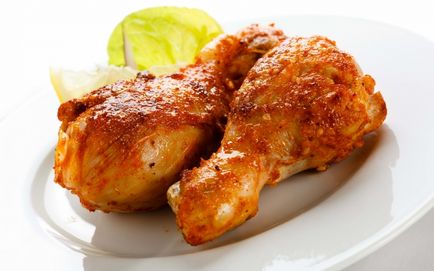 Колко калории в варени пилешки бедрото и крака, с и без сол