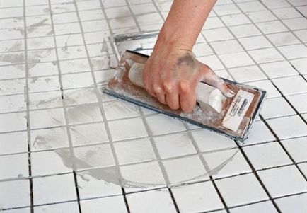 Полагане плочки на пода и стените със собствените си ръце преброяване процес, варов разтвор