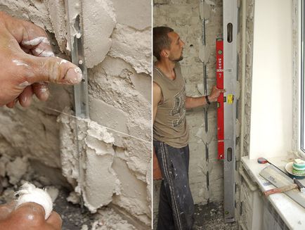 Инсталиране маяци за стени мазилка как се инсталира свои ръце