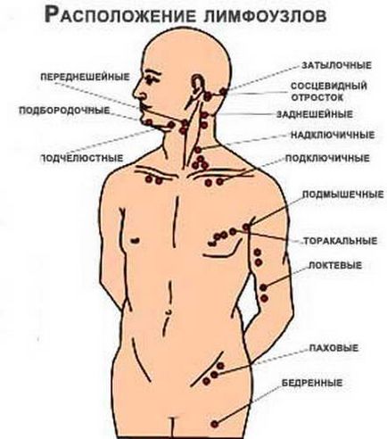 Блокада на лимфните възли в областта на шията на детето, на детето автомата