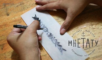 Временни татуировки със собствените си ръце, с помощта на гел химикалки