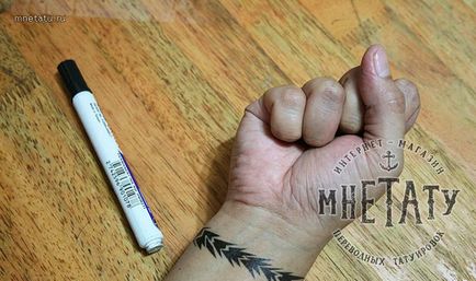 Временни татуировки със собствените си ръце, с помощта на гел химикалки