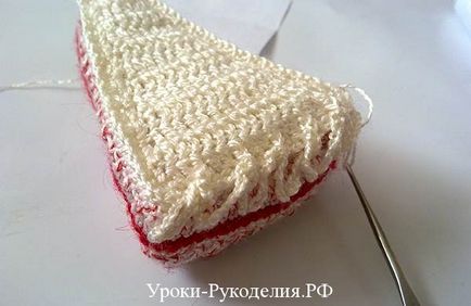 Плетено торта с малини - бродирани уроци