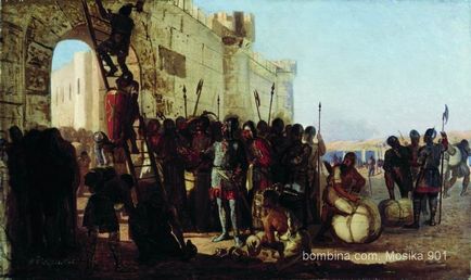 Защо Олег прикован щита над портите на Константинопол virtuealny parnichok