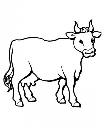 Рисуване за деца крава