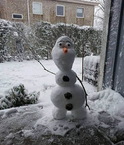 Както направи снежен човек