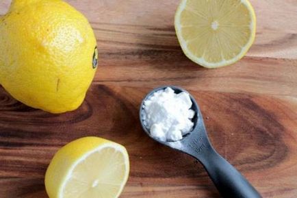 Лимон и сода за избелване на зъбите