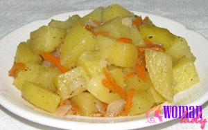 Картофи моркови лук