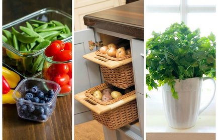 10 златни правила за това как да се съхраняват зеленчуци и плодове