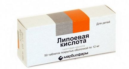 индикация алфа-липоева киселина с прилагането (периферна нервна система) Алфа-липоева киселина указания за