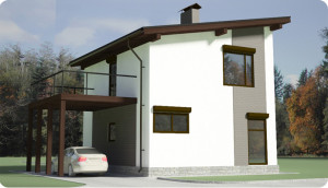 Дизайнът на покрив у дома - снимка